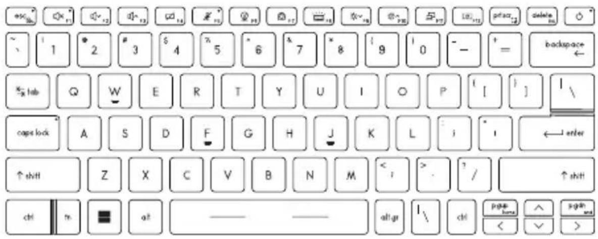 backspace ← open ← open lock A S D F G H J K L : i * i ← enter ↑ shift Z X C V B N M <; > / ↑ shift chl tn a2 —— all-gr l\ chl pgs hms ∧ sghs < √ >