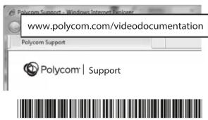 Polycom Support - Windows Internet Explorer www.polycom.com/videodocumentation Polycom Support Polycom | Support