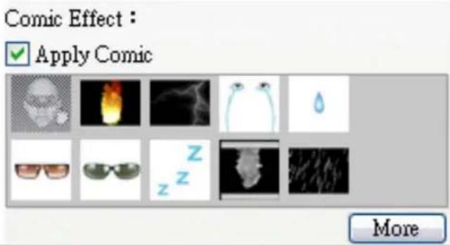 Comic Effect : ✓ Apply Comic More