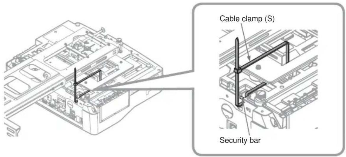 Cable clamp (S) Security bar