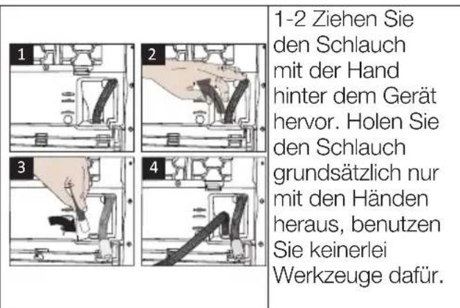 BEKO DS852GAV - Wasserablaufschlauch anschließen - 1