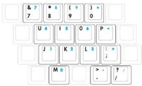 ASUS A8JS - Keyboard as a Numeric Keypad - 1