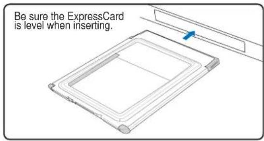 ASUS A8JS - Inserting an ExpressCard - 1