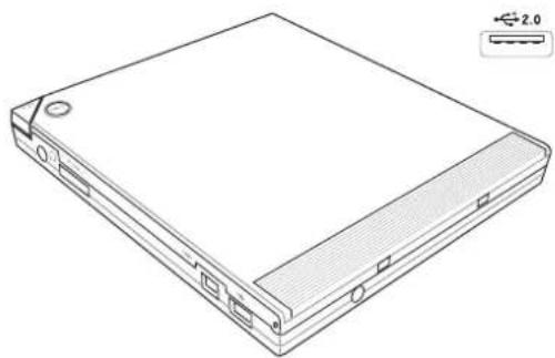 ASUS A8JS - USB 2.0 Slim Combo Drive (Optional) - 1