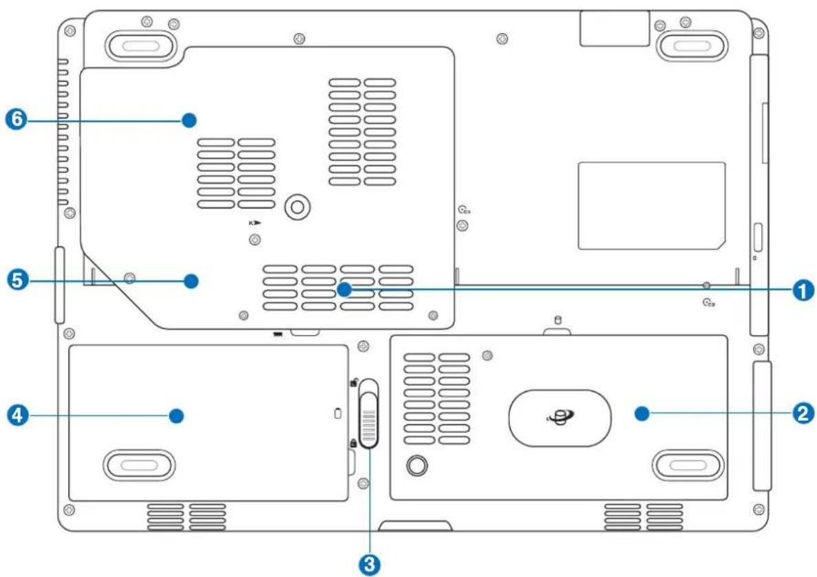 ASUS A8JS - Bottom Side - 1