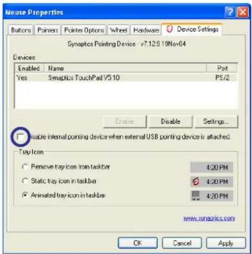 ASUS A8JS - Automatic Touchpad Disabling (on selected models) - 1