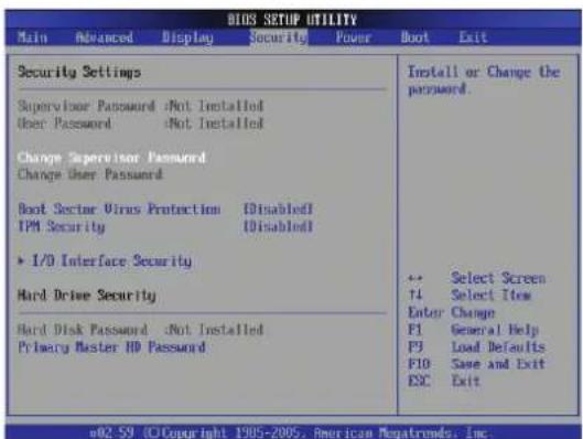 ASUS ROG G70S - Security Setting - 1