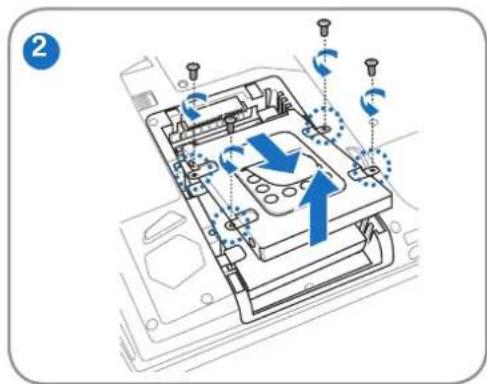 ASUS ROG G70S - Removing the hard disk drive: - 2