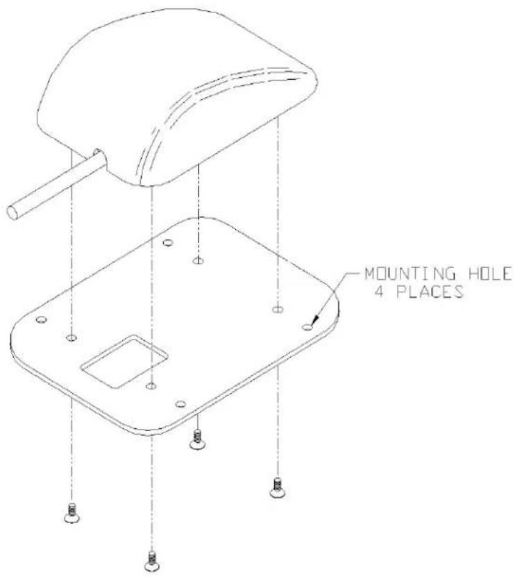 MOUNTING HOLE 4 PLACES