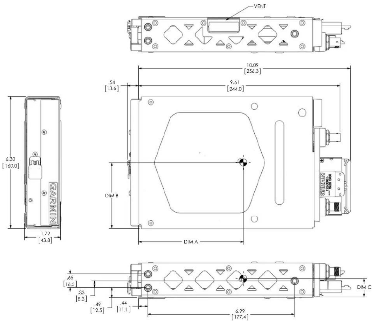 GARMIN GTX 45R - APPENDIX A GTX X5 MECHANICAL DRAWINGS - 2