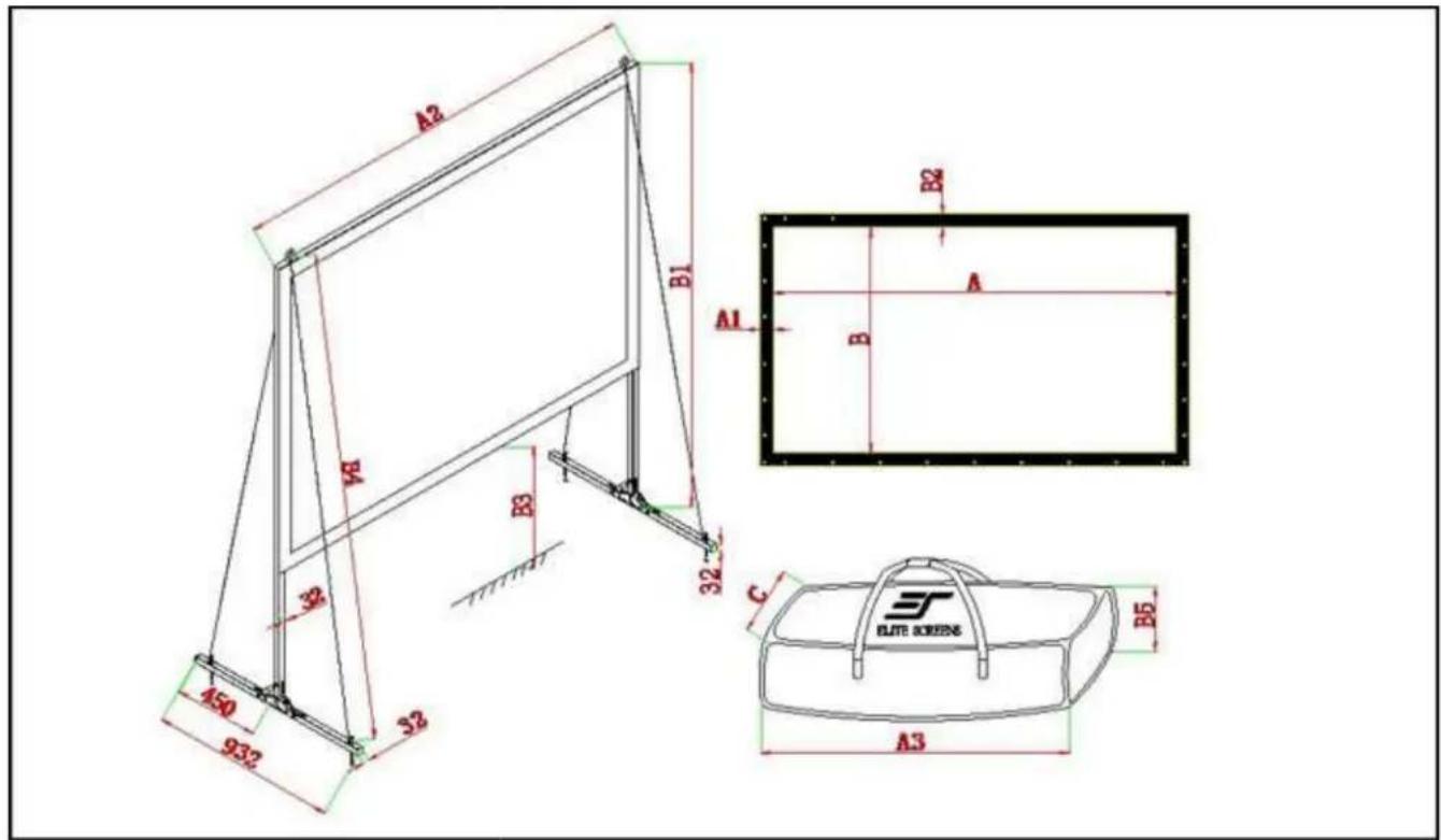 Elite Screens Yard Master 2 - Section 5: Product Specifications - 1