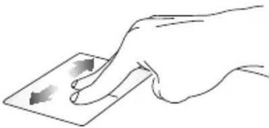 ASUS VivoBook E203 - Two-finger scroll (up/down) Two-finger scroll (left/right) - 2