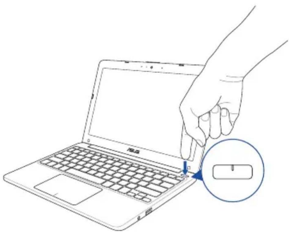 ASUS VivoBook E203 - Press the power button - 1