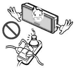 LG LS-C186VBL2 - Do not place a heater or other appliances near the power cable. - 1
