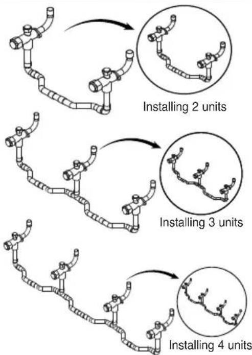LG ARUV100LT3 - High Low Pressure Common Pipe Connections - 1