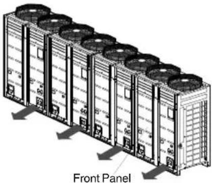 LG ARUV100LT3 - Control box and connecting position of wiring - 1