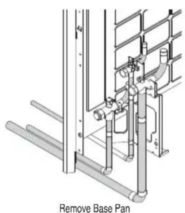 LG ARUV100LT3 - ■ Method of drawing out pipes on the bottom side - 3