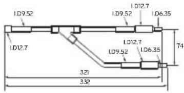 LG ARUV180LTS4 - Y branch pipe - 4