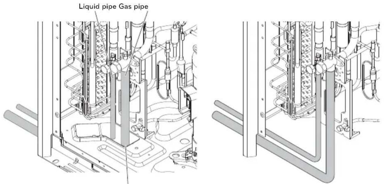 LG ARUV180LTS4 - Pipe Drawing Out during Single / Series connection - 2