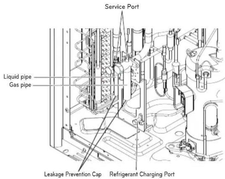 LG ARUV180LTS4 - Remove leakage prevention cap - 1