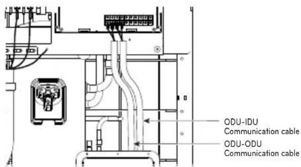 LG ARUV180LTS4 - Example) Connection of power and communication cable (UX3) - 6