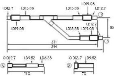 LG ARUV180LTS4 - Y branch pipe - 6