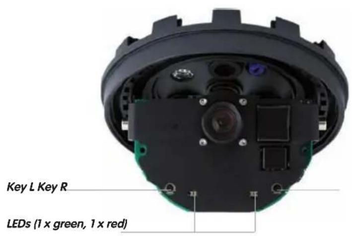 Key L Key R LEDs (1 x green, 1 x red)