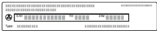 NEFF XBK46PI - Erzeugnisnummer (E-Nr.) und Fertigungsnummer (FD) - 1