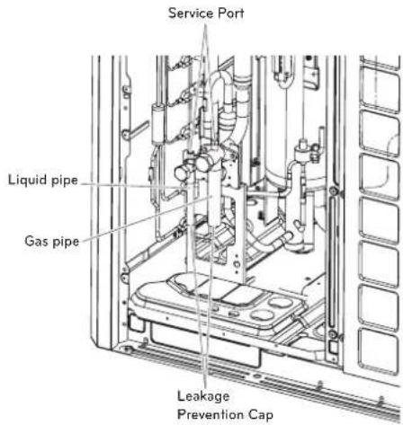 LG ARUV168DTE5 - Remove leakage prevention cap - 1