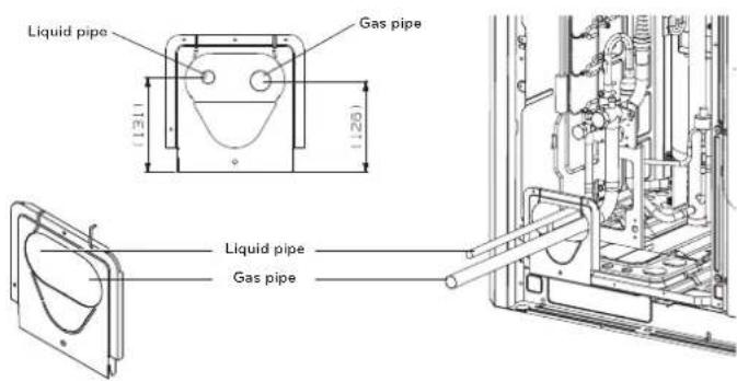LG ARUN240BTE5 - Pipe Drawing Out during Single / Series connection - 1