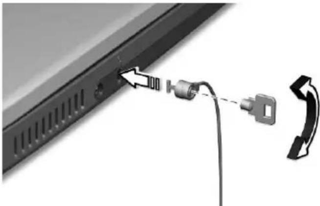 ACER TravelMate 420 - Using a computer security lock - 1