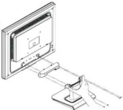 ACER AL2416W - Detaching LCD Monitor from Its Stand - 1
