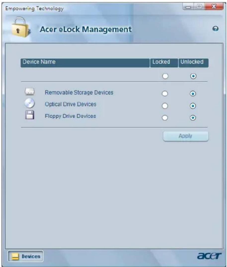 ACER TravelMate 2480 - Acer eLock Management - 3
