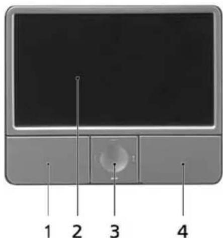 ACER TravelMate 2480 - Touchpad basics - 1