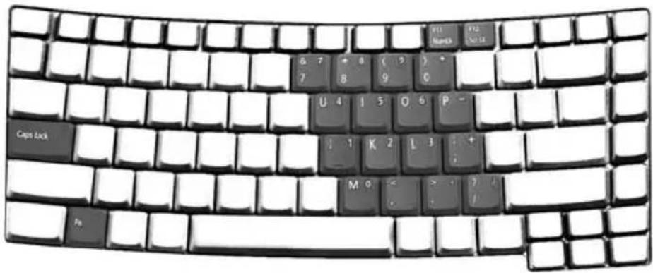 ACER TravelMate 2480 - Lock keys and embedded numeric keypad - 1