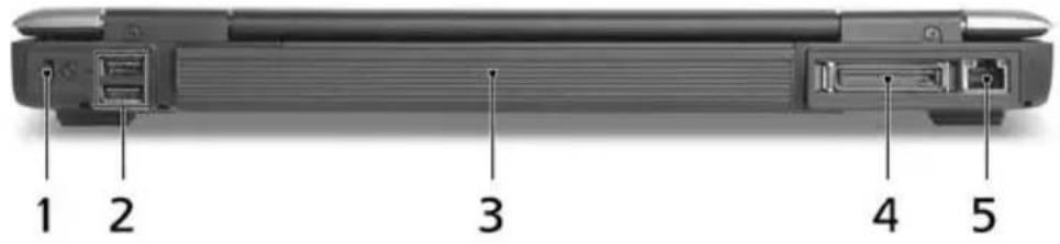 ACER TravelMate 2480 - Rear view - 1
