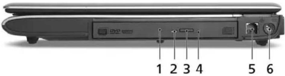 ACER TravelMate 2480 - Right view - 1