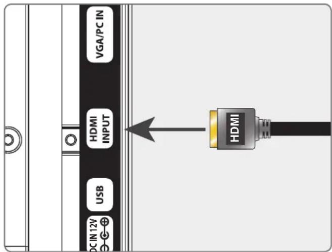 GPX TE1384B - Connecting HDMI - 1