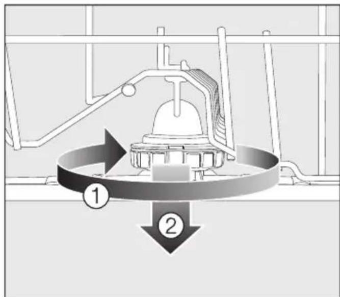 MIELE G 3625-55 SCi - Besteckschublade entnehmen (falls vorhanden) - 3