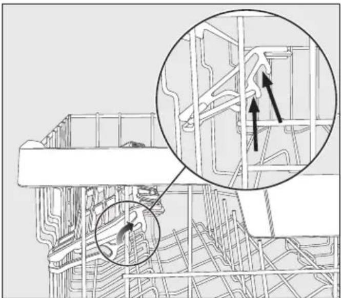 MIELE G 3885-55 SCVi - FlexCare-Tassenauflage verstellen - 1