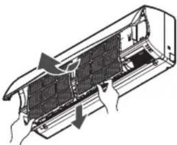 LG ASNW182CRW0 - Cleaning the air filter - 2