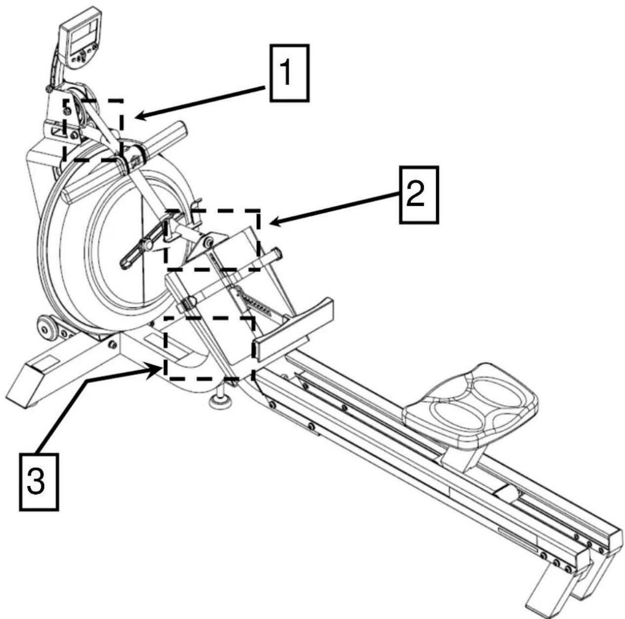 First Degree Fitness VX-2 Fluid Rower - Installieren von S-Bend und Spannrahmen Bolteg E316 - 1