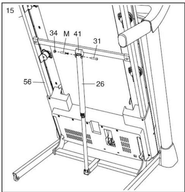 NordicTrack S40 - Legen Sie den rechten Pfosten (90) neben die Basis (6). Drücken Sie die Durchführung (77) in das quadratische Loch (B) am rechten Pfosten (90). Achten Sie darauf, das Erdungskabel (C) nicht einzuklemmen. - 13