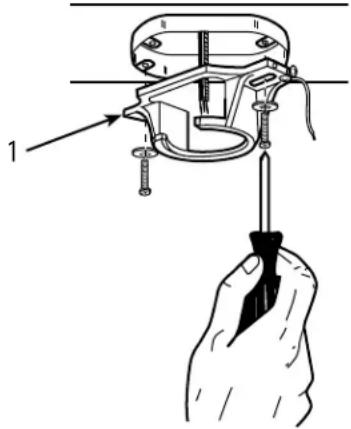 WESTINGHOUSE Harmony - MOUNTING BRACKET INSTALLATION INSTALACIÓN CON SOPORTE DE MONTAJE - 1
