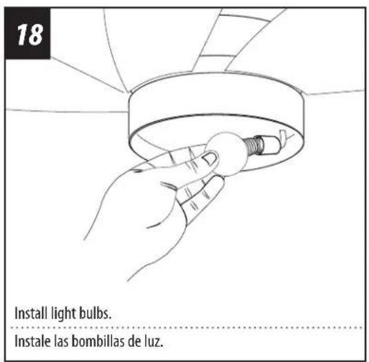 WESTINGHOUSE Quince - LIGHT FIXTURE INSTALLATION INSTALACIÓN DEL ARTEFACTO LUMINOSO - 1