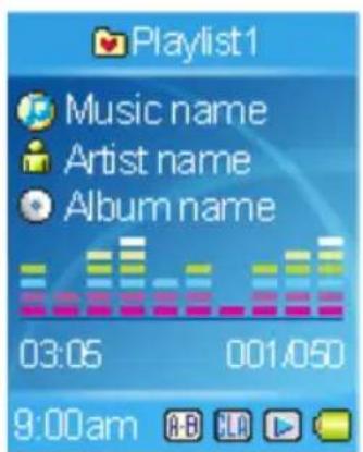 Playlist1 Music name Artist name Album name 03:05 001:050 9:00am A B H D E V G H I J K L M N O P Q R S T U V W X Y Z
