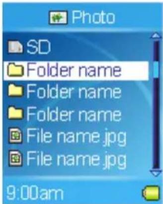 Photo SD Folder name Folder name Folder name File name jpg File name jpg 9:00am