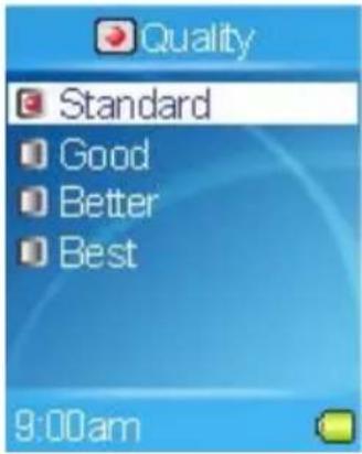Quality Standard Good Better Best 9:00am