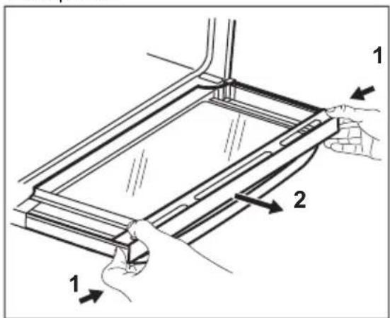 ZANUSSI ZCI66280WA - REMOVING AND CLEANING THE DOOR GLASSES - TOP OVEN - 2