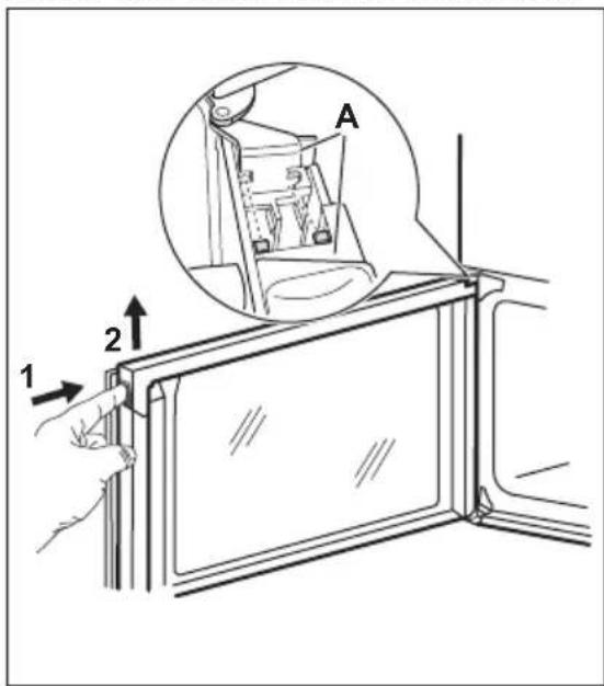 ZANUSSI ZCI66280WA - REMOVING AND CLEANING THE DOOR GLASSES - MAIN OVEN - 2
